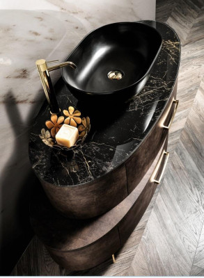Waschbecken Italienisches Badezimmer Unterschrank Waschtisch Klassischer Schrank