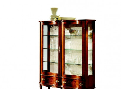 Anrichte Glasschrank Barock Vitrine Holz Vitrinen Luxus Glasschränke Möbel Neu