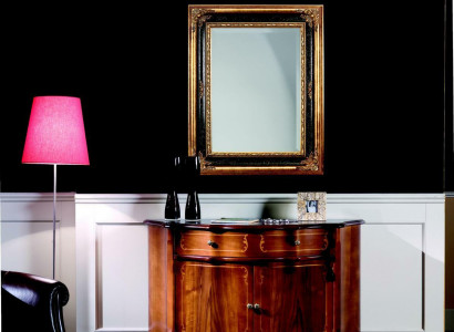 Italienische Möbel Kommode Schrank Braun Design Luxus Holz Stil Barock