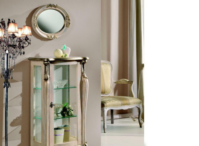 Möbel Holz Stil Barock Regale Glasschrank Vitrine Glasschrank Italienische Möbel