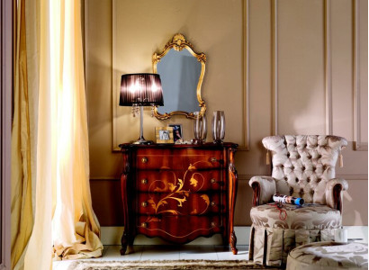 Italienische Möbel Design Kommode Schrank Braun Luxus Holz Möbel Barock