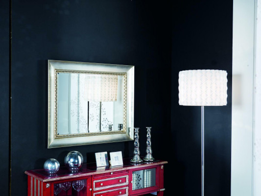 Klassischer Wandspiegel Holzrahmen Spiegel Luxus Möbel Silber Hänge Glas Rahmen Wand