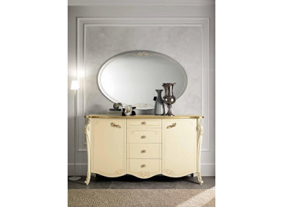 Kommode Sideboard Beige Sideboards Schrank Kommoden Möbel Massiv Holz Bizzotto