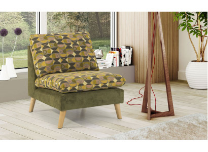 Design Relax Club Sessel Lounge Sofa 1 Sitzer Fernseh Stuhl Polster Stoff