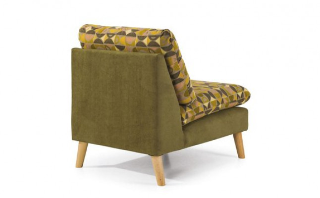 Design Relax Club Sessel Lounge Sofa 1 Sitzer Fernseh Stuhl Polster Stoff