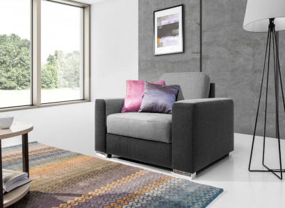 Design Relax Club Sessel Lounge Stuhl Fernseh Polster Couch Stoff 1 Sitzer Sofa