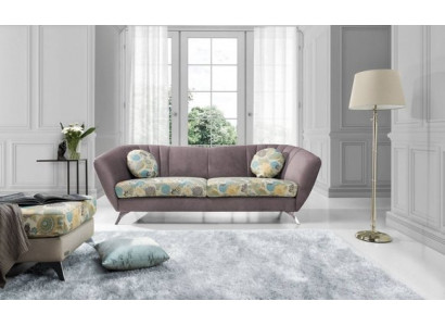 Design 3 Sitzer Relax Club Sofas Lounge Sofa Textil Polster Couch Stoff Couchen