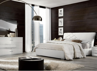 Bett Bettgestelle Bettrahmen Betten Doppel Luxus Doppelbett Weiß Modern Design