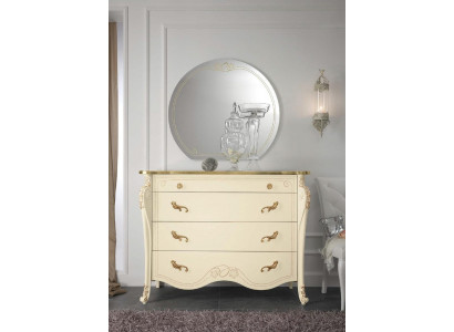 Kommode Beige Sideboard Stil Holz Möbel Kommoden Neu Italienische Möbel Design