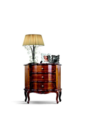 Italienische Möbel Design Kommode Schrank Braun Luxus Holz Möbel Stil Barock