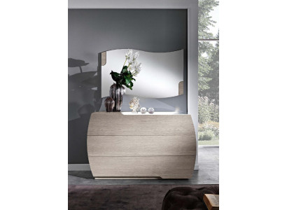 Kommode mit Spiegel Garnitur Kommoden Holz Gruppe Schlafzimmer Modern Set Neu