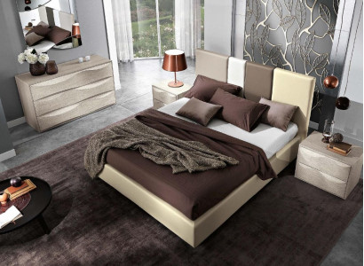 Bett Doppelbett Bettgestelle Bettrahmen Betten Doppel Luxus Holz Design Leder