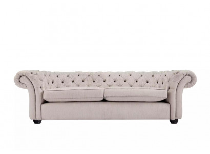 Englische Sitz Polster Couch - Textil Sofa Schlaf Sofas Couchen Neu