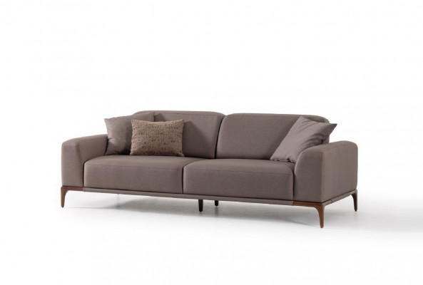 Wohnzimmer Ecksofa L-Form Sofa 3 Sessel Couchtisch 2x Beistelltische Set