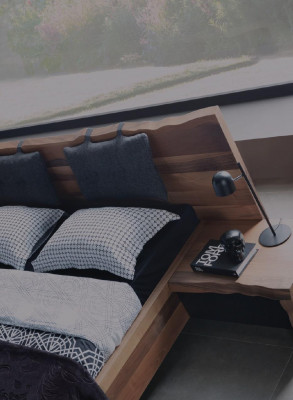 Schlafzimmer Bett 2x Nachttisch Kleiderschrank Garnitur Holz Modern Set