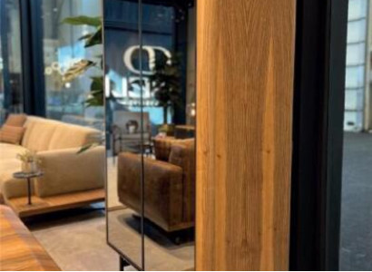 Vitrinen Glas Bar Schrank Haus Schränke Wand Regal Holz Wohnzimmer