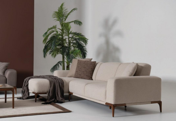 Wohnzimmer Ecksofa L-Form Couch Polsterung Luxus Style Couchen Design