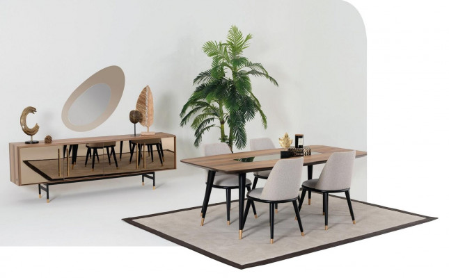 Esstisch Moderne Esszimmer Wohnzimmer Küche Design Tisch Edelstahl