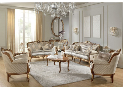 Klassische Stil Möbel Italien Sofagarnitur Garnituren Gruppe 3+2 xlmoebel®