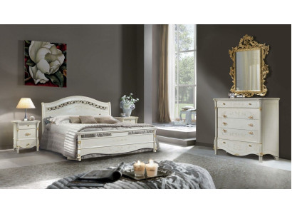 Schlafzimmer 5 tlg. Set Bett 2x Nachttisch Konsole Betten Doppel Hotel Polster