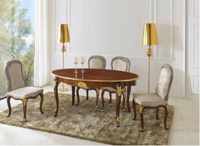 Set Garnitur 5tlg Esstisch 4 Stühle Luxus Esszimmer Möbel Gruppe Italien Möbel