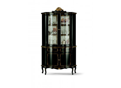 Design Italienische Luxus Holz Möbel Barock Stil Schrank Vitrine Schrank Wohnzimmer Neu