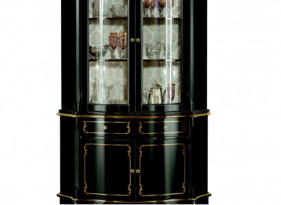 Design Italienische Luxus Holz Möbel Barock Stil Schrank Vitrine Schrank Wohnzimmer Neu
