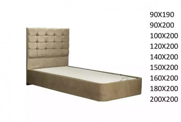 Luxuriöses Designerbett mit Matratze von einem europäischen Möbelhersteller für Schlafzimmer	