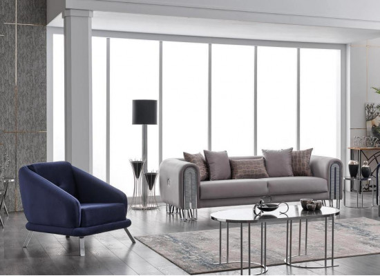 Design Möbel Wohnzimmer Set Sofagarnitur 3+1 Möbelset Couch Polster Garnitur