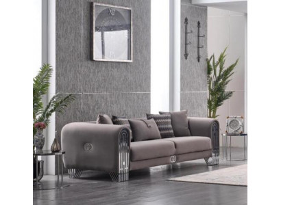 Elegante Stoffcouch Polster Sofa Möbel Wohnzimmer Möbel Textil Sofas