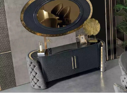 Schminktisch Set Konsole Spiegel Schlafzimmer Möbel Design Hocker Set Neu