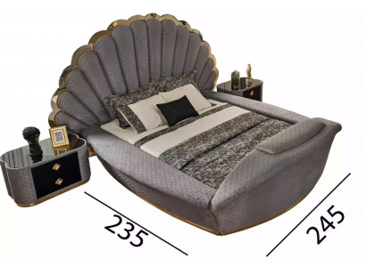 Luxus Bett Design Betten Möbel Doppelbett Schlafzimmer Königlich 200x200 cm