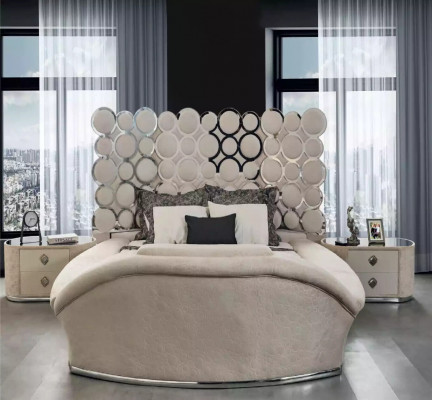 Schlafzimmer Bett 2x Nachttische Luxus Betten Set Komplett Design Möbel 