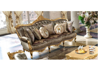 Sofa 3 Sitzer Couchen Sofas Art déco Dreisitzer Textil Sofas Couch Polster Neu