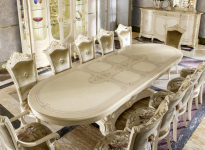 Holz Möbel aus Italien Esszimmer Tische Einrichtung Esstisch Luxus Tisch Massiv