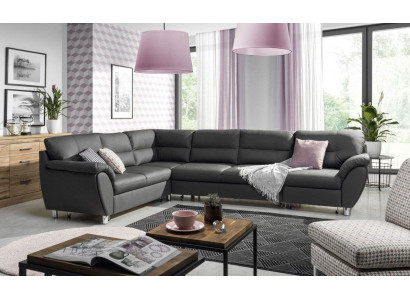 Wohnlandschaft Schlafsofa U Form Stoff Textil Sofa Couch Polster Eck