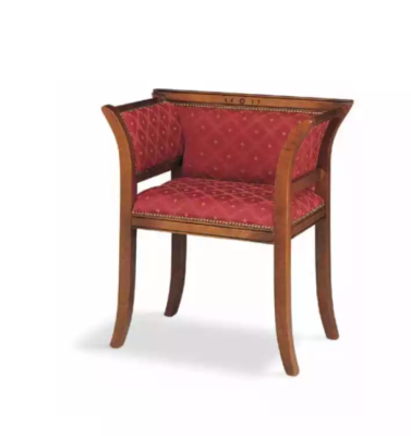 Stuhl Armlehnen Design Polster Luxus Textil Polstermöbel Wohnzimmer Lehnstuhl