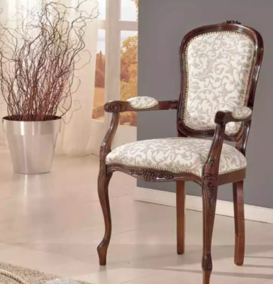 Stuhl Ess Zimmer Polster Designer Stil Klassischer Luxus Möbel Sessel