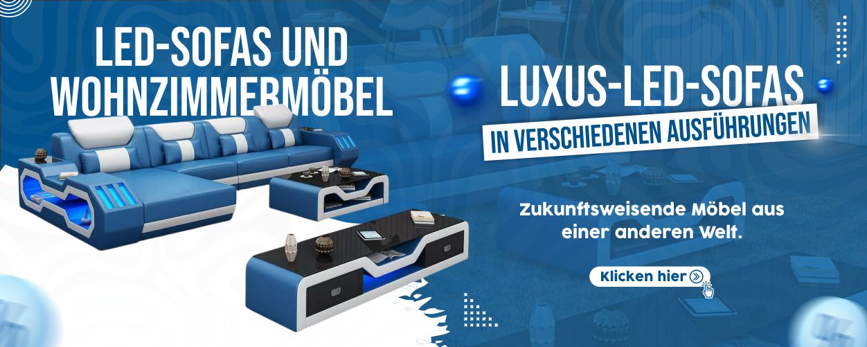 LED-Sofas – modernes Design mit Beleuchtung