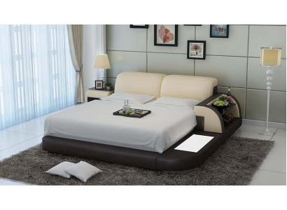 Bett Design Luxus Luxus Betten Leder Modernes Schlafzimmer 140/160/180 LB8812