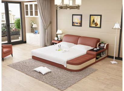 Design Leder Bett Luxus Polster Betten Doppel Modernes Ehe 140/160/180 cm