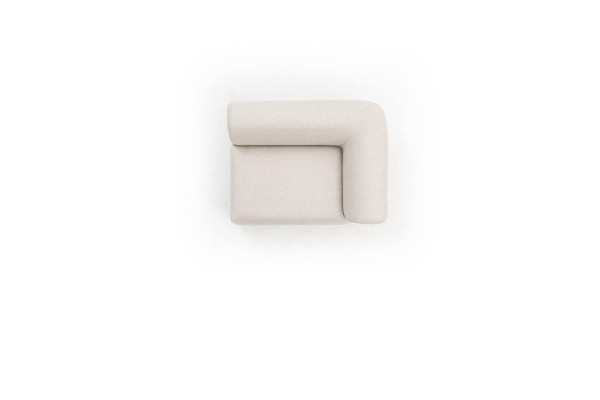 Ecksofa L-Form Beige Eckgarnitur Möbel Textil Stil 405x315 Couch Sofa
