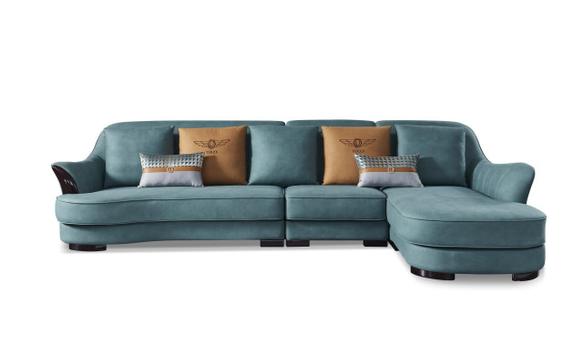 Ecksofa L Form Sofa Couch Design Couchen Polster Textil Eck Garnitur
