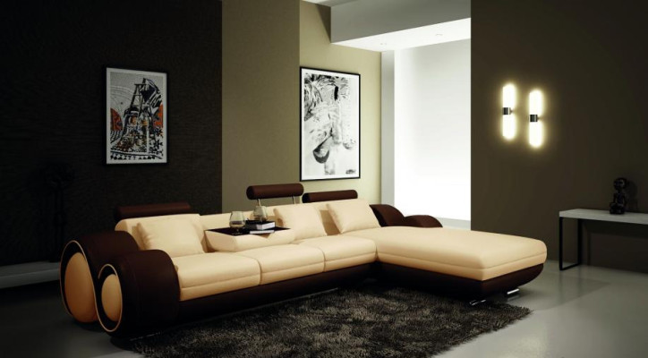 Exklusives Wohnambiente mit unserem Luxuriösen Ecksofa in L-Form