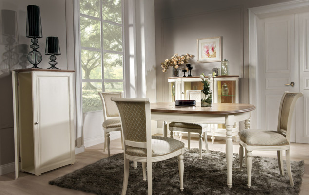 Großer Tisch Esstisch Holztisch Konferenztisch Ausziehbar 190cm Model FL-S2