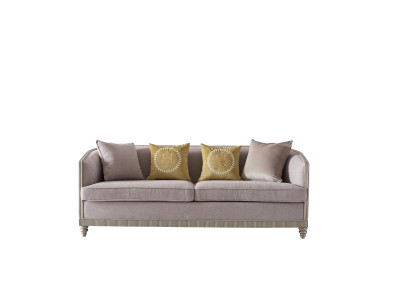 Italienische Stil Möbel Dreisitzer Sofa Couch Polster Sofas Holz Textil