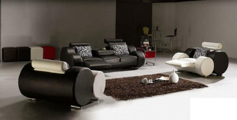 LEDERSOFA LEDER COUCH 3+2+1 SITZER POLSTERGARNITUR DESIGNER SOFA NEU GARNITUR !!