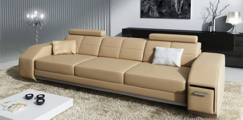 Ledersofa Sofagarnitur 3+2+1 Leder Couch Polster Sitz Designer Garnitur JarksonS