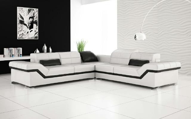 LEDERSOFA XXL WOHNLANDSCHAFT COUCH DESIGN SOFA ECKSOFA ECKCOUCH SOFAGARNITUR NEU