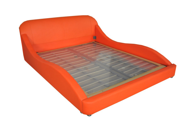 Luxus Bett mit USB Polster Ehe Hotel Moderne Betten Leder 140/160/180/200 cm Bett